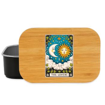 Amoureux Tarot Soleil Lune - Boîte à goûter - noir - Devant