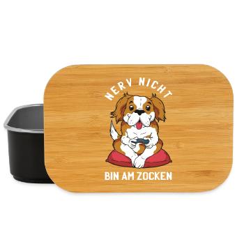 Gehen Sie Ihrem Hund nicht auf die Nerven er zockt - Lunch Box - Schwarz - Vorne