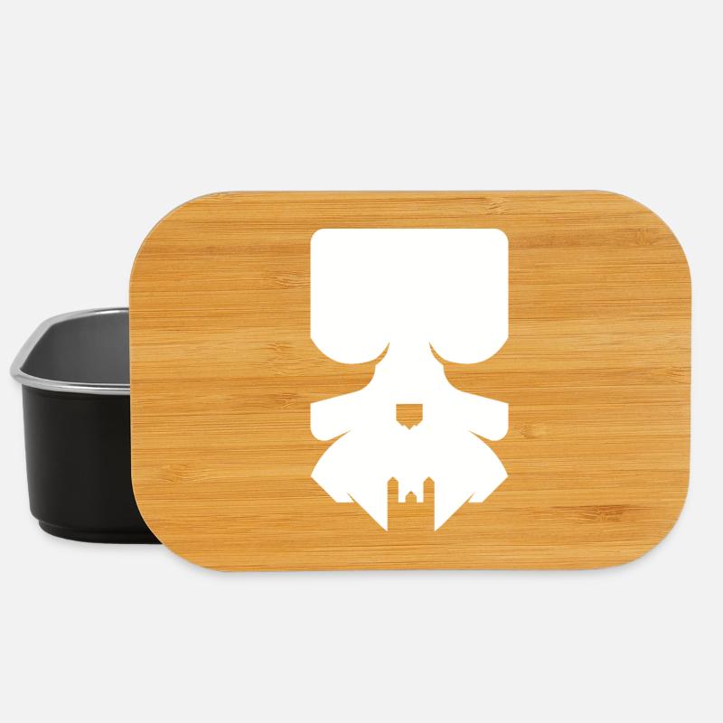 Moderner Skull – Stylischer Totenkopf - Lunch Box - Schwarz