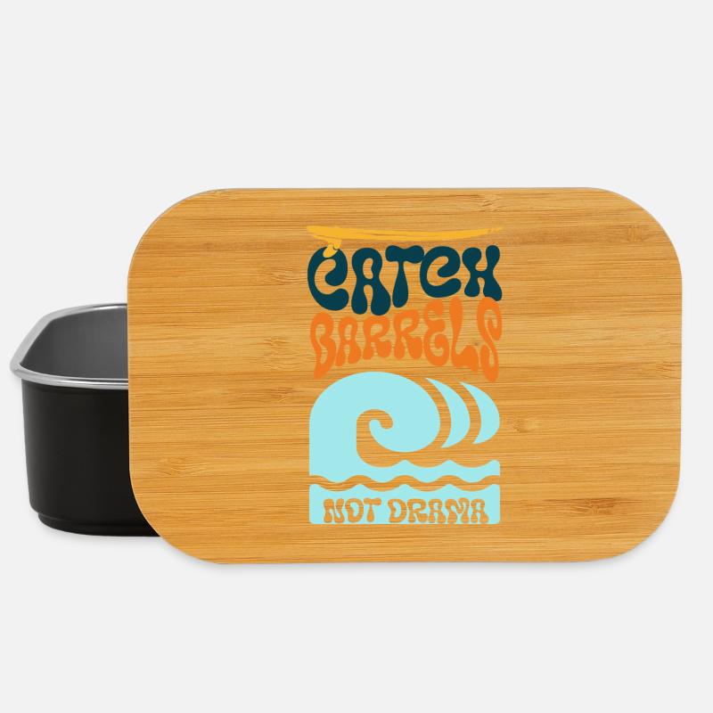 Catch Barrels statt Drama Surf Art - Lunch Box - Schwarz