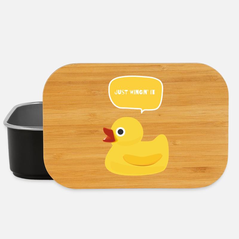 Just Wingin' It Duck - Lunch Box - Schwarz