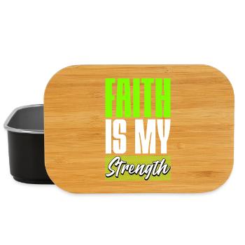 Faith is my Strength - Lunch Box - Schwarz - Vorne