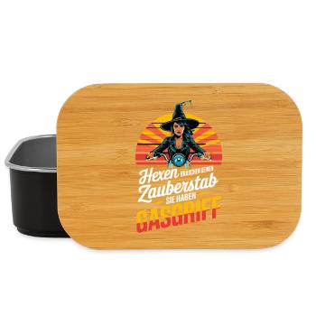 Witches don't need a magic wand they have - Lunch Box - black - Front