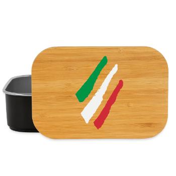 Drapeau italien - Boîte à goûter - noir - Devant