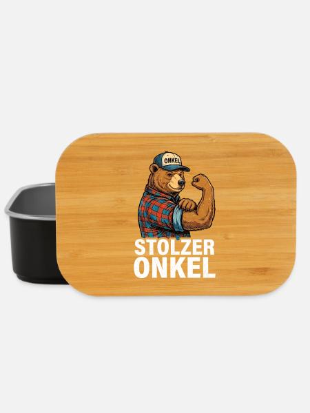 Stolzer Onkel Bär - Lunch Box - Schwarz