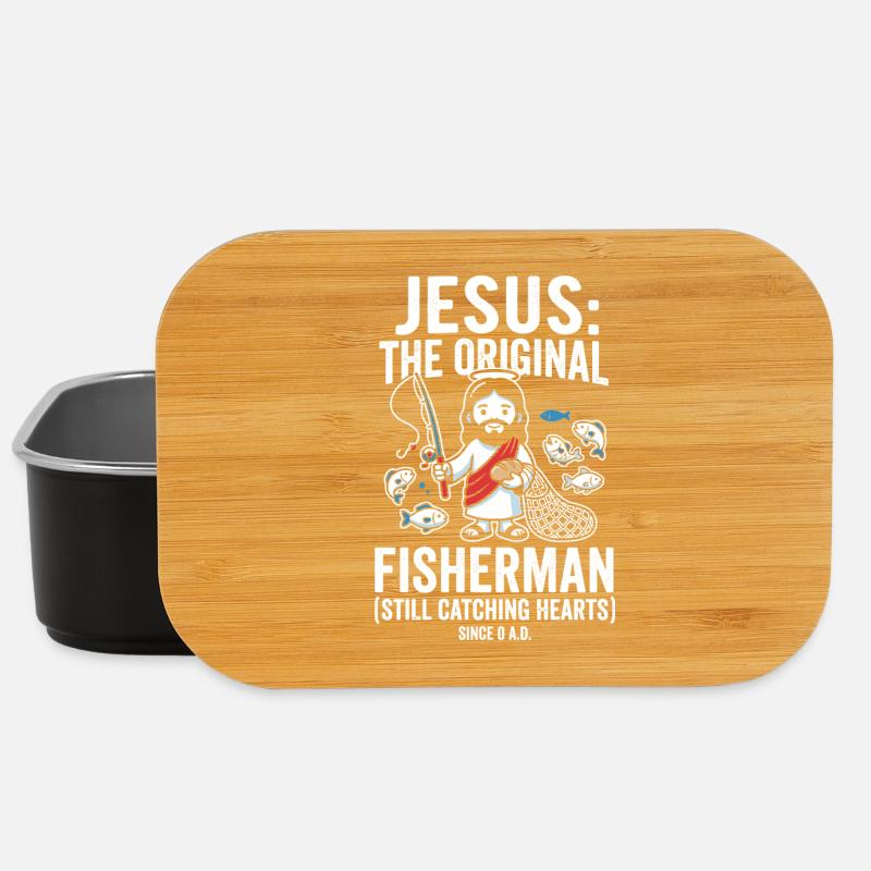 Jésus, le pêcheur originel – Attrapant des cœurs - Boîte à goûter - noir