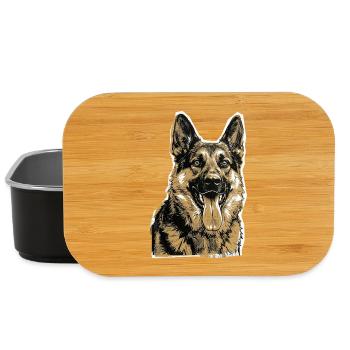 Deutscher Schäferhund - Lunch Box - Schwarz - Vorne