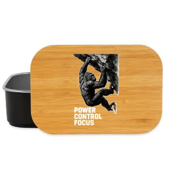 Gorilla Bouldering: Power Control Focus Design - Lunch Box - black - Front