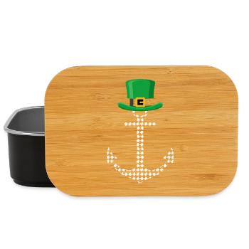 Leprechaun Anchor Nautical Design - Lunch Box - black - Front