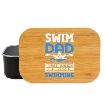Lustige Schwimmer Sprüche & Schwimmverein Design - Lunch Box - Schwarz - Vorne