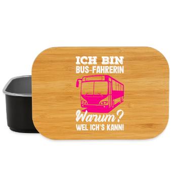 Busfahrerin Warum Weil Ichs Kann - Lunch Box - Schwarz - Vorne