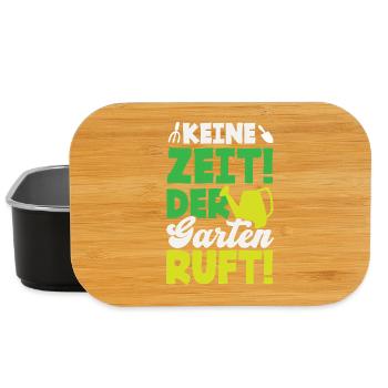 Der Garten Ruft Gartenarbeit - Lunch Box - Schwarz - Vorne