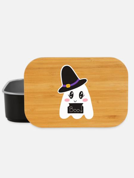 Cute Ghost - Lunch Box - Schwarz