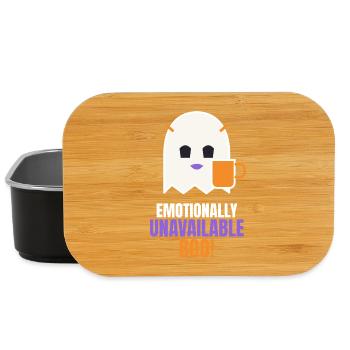 Emotionally Unavailable Boo Funny Ghost - Lunch Box - Schwarz - Vorne