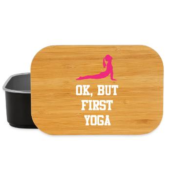 OK, Aber erstes Yoga - Lunch Box - Schwarz - Vorne