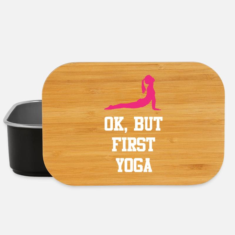 OK, Aber erstes Yoga - Lunch Box - Schwarz