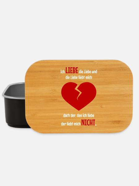 Herzschmerz für ihn - Lunch Box - Schwarz