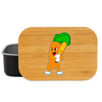 Karotte Cricket Cricketschläger - Lunch Box - Schwarz - Vorne