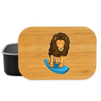 Lion Surfing Planche de surf Été - Boîte à goûter - noir - Devant
