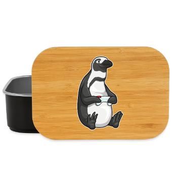 Manette Penguin Gamer - Boîte à goûter - noir - Devant