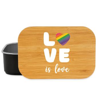 Pride Month - Love is Love - Lunch Box - black - Front