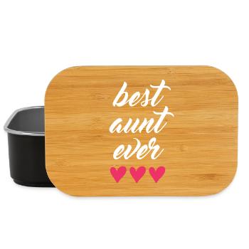 Best Aunt Ever - Lunch Box - black - Front