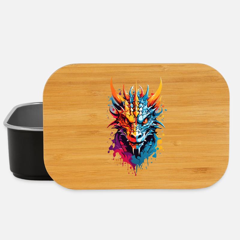 Coole Drache - Lunch Box - Schwarz