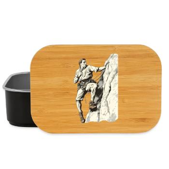 Climbing adventurer in Duotone - Lunch Box - black - Front