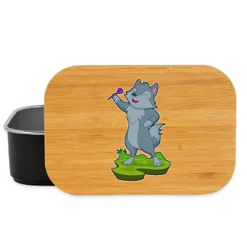 Wolf Dart Dartpfeil - Lunch Box - black - Front