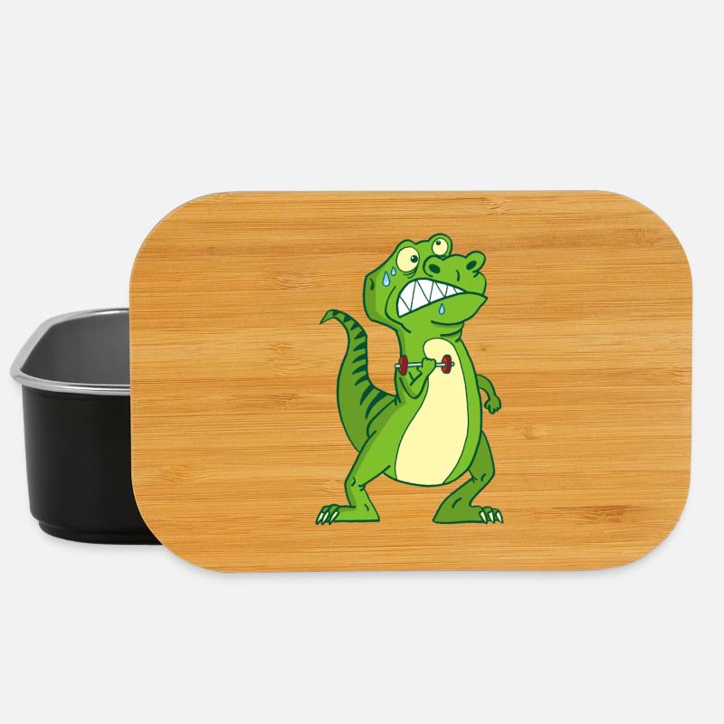 Dinosaure costaud - Boîte à goûter - noir