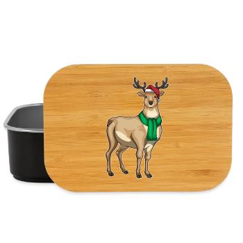 Rentier Weihnachten Winter - Lunch Box - Schwarz - Vorne