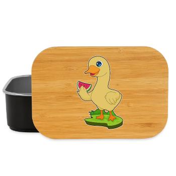 Canard Pastèque - Boîte à goûter - noir - Devant