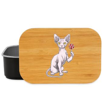 Sphynx Katze Lollipop - Lunch Box - Schwarz - Vorne