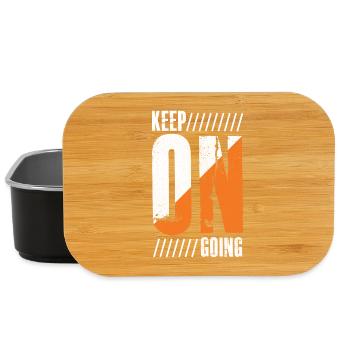 keep on going - Lunch Box - black - Front