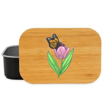 Schmetterling Tulpe - Lunch Box - Schwarz - Vorne