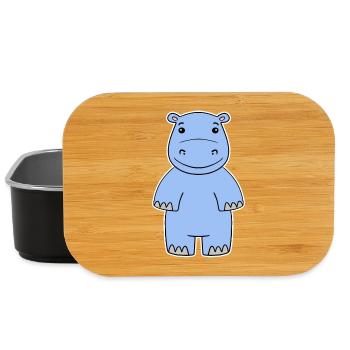 Nilpferd - Lunch Box - Schwarz - Vorne