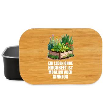 Hobbygärtner, Hochbeet, Garten, Pflanzen, Gemüse - Lunch Box - Schwarz - Vorne
