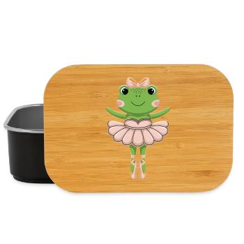 Ballettfrosch im rosa Tutu - Lunch Box - Schwarz - Vorne