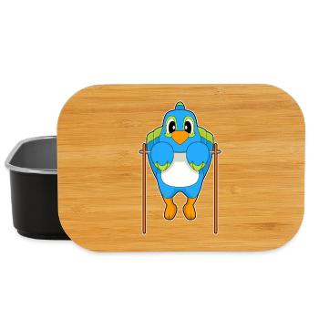 Parrot Bodybuilder Pull-ups Bodybuilding - Lunch Box - black - Front