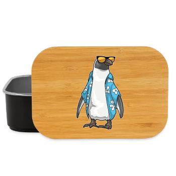 Pinguin Strand Sonnenbrille Sommer - Lunch Box - Schwarz - Vorne