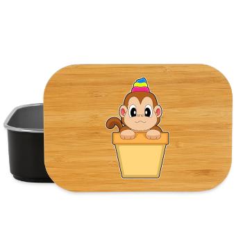 Affe Cupcake - Lunch Box - Schwarz - Vorne