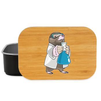 Mole Scientist Test Tube Laboratory - Lunch Box - black - Front