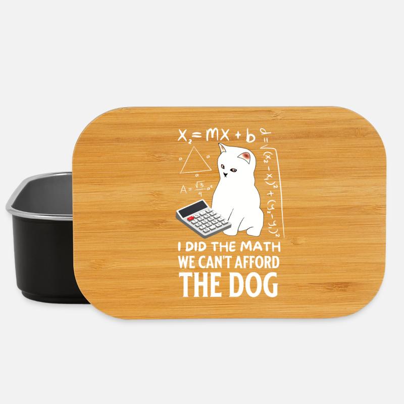Humorvolles Katzen-Mathe-Design - Lunch Box - Schwarz