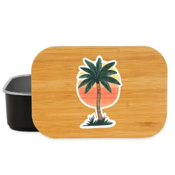 Palm tree - Lunch Box - black - Front