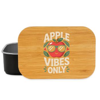 Apple Vibes Only Fall Autumn Apple Picking - Lunch Box - Schwarz - Vorne