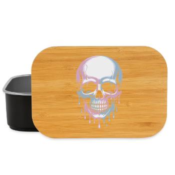 Kawaii Pastel Goth Totenschädel - Lunch Box - Schwarz - Vorne