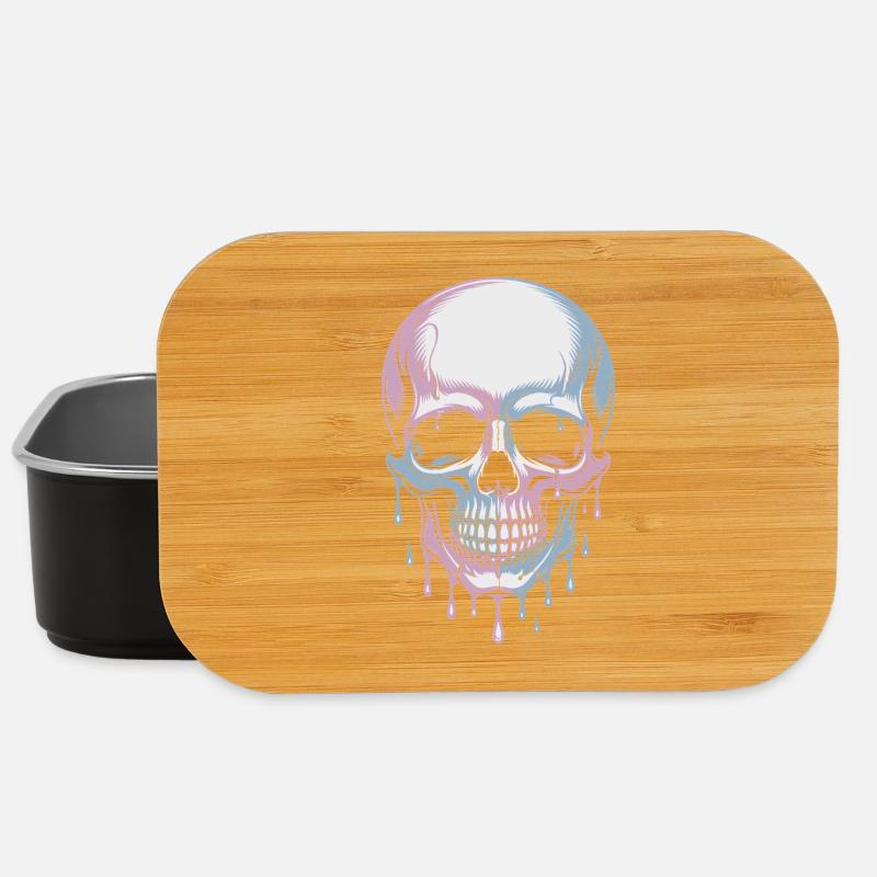 Kawaii Pastel Goth kranium - Lunch box - sort