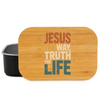 Jesus Der Weg Die Wahrheit Das Leben - Lunch Box - Schwarz - Vorne