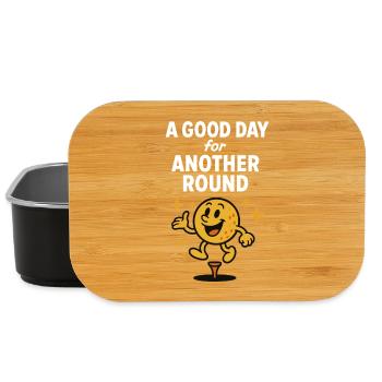 A Good Day For Another Round Funny Golf - Lunch Box - black - Front