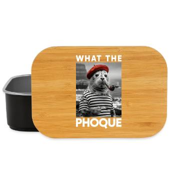 Was der Phoque Baskenland Baskisches Regionalhumor - Lunch Box - Schwarz - Vorne
